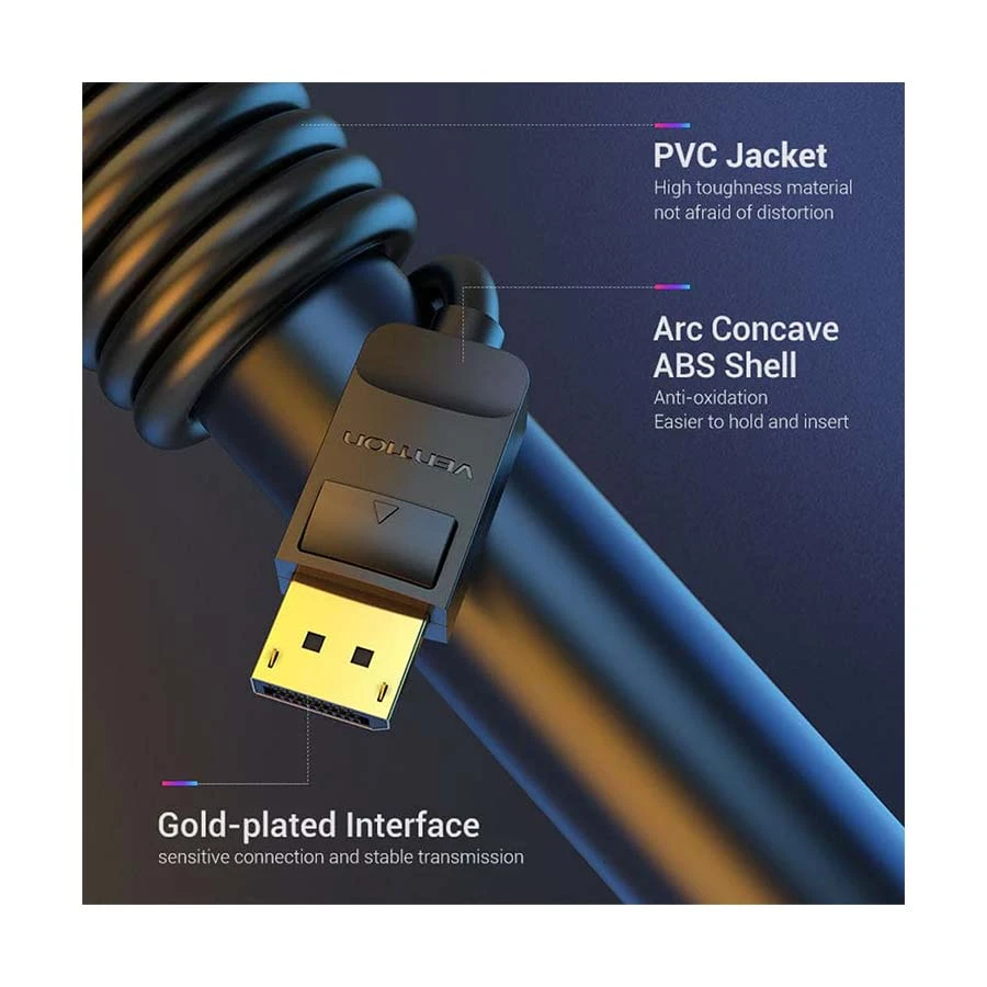 Vention HACBG DisplayPort Male to Male Cable / Converter / HUB