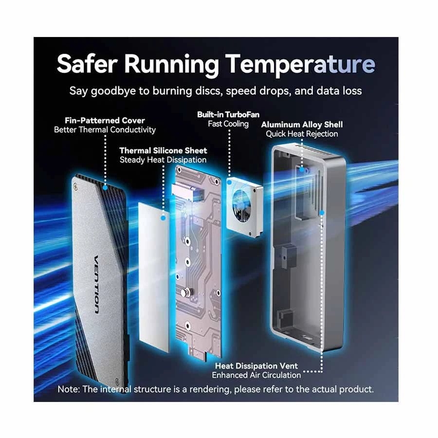 Vention KPZH0 HDD and SSD Case Price in BD