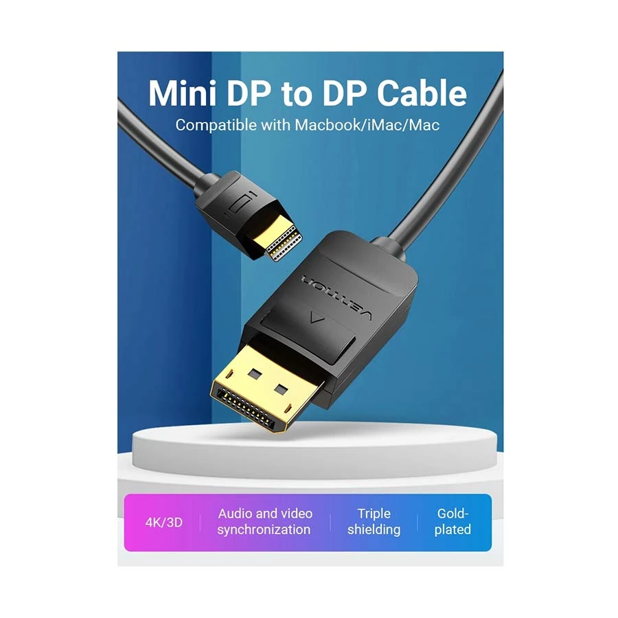 Vention HAABI Mini DisplayPort to Male Cable / Converter / HUB in BD