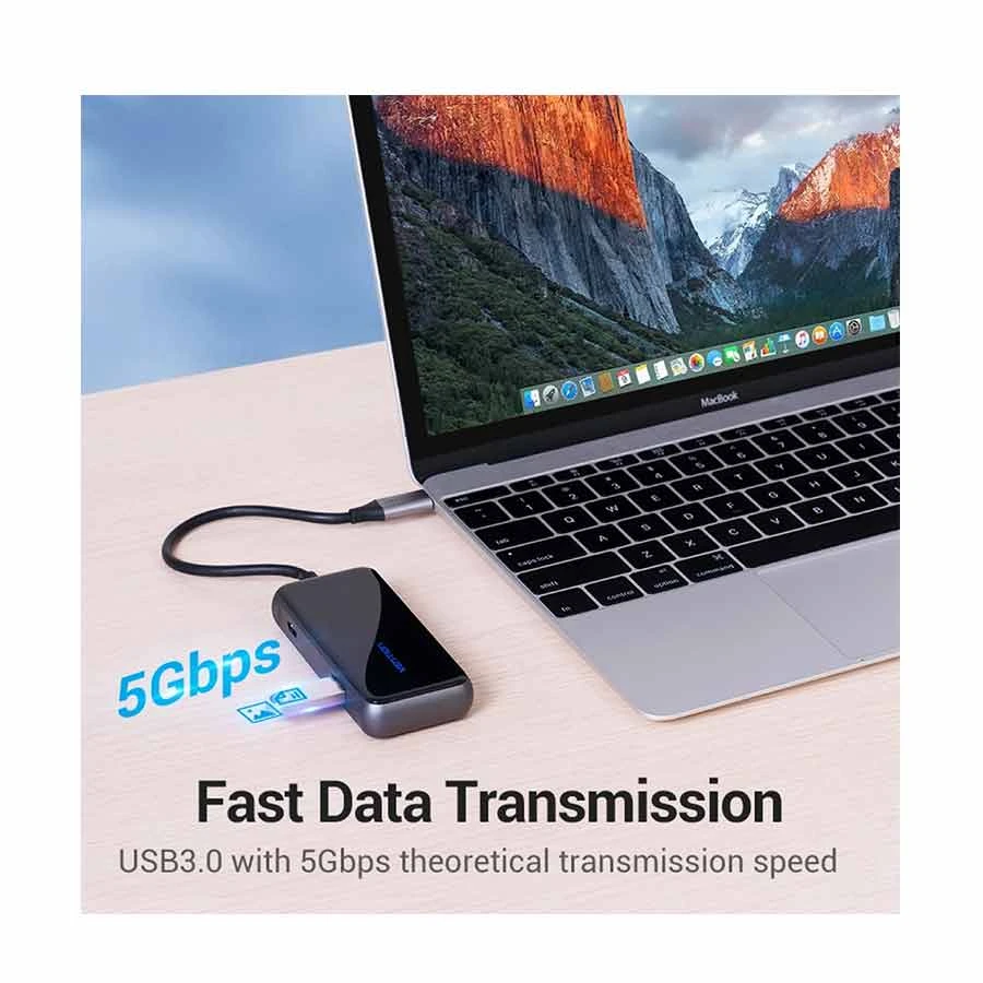 Vention TFDHB USB Type-C Male to Quad USB & PD Female Cable / Converter / HUB