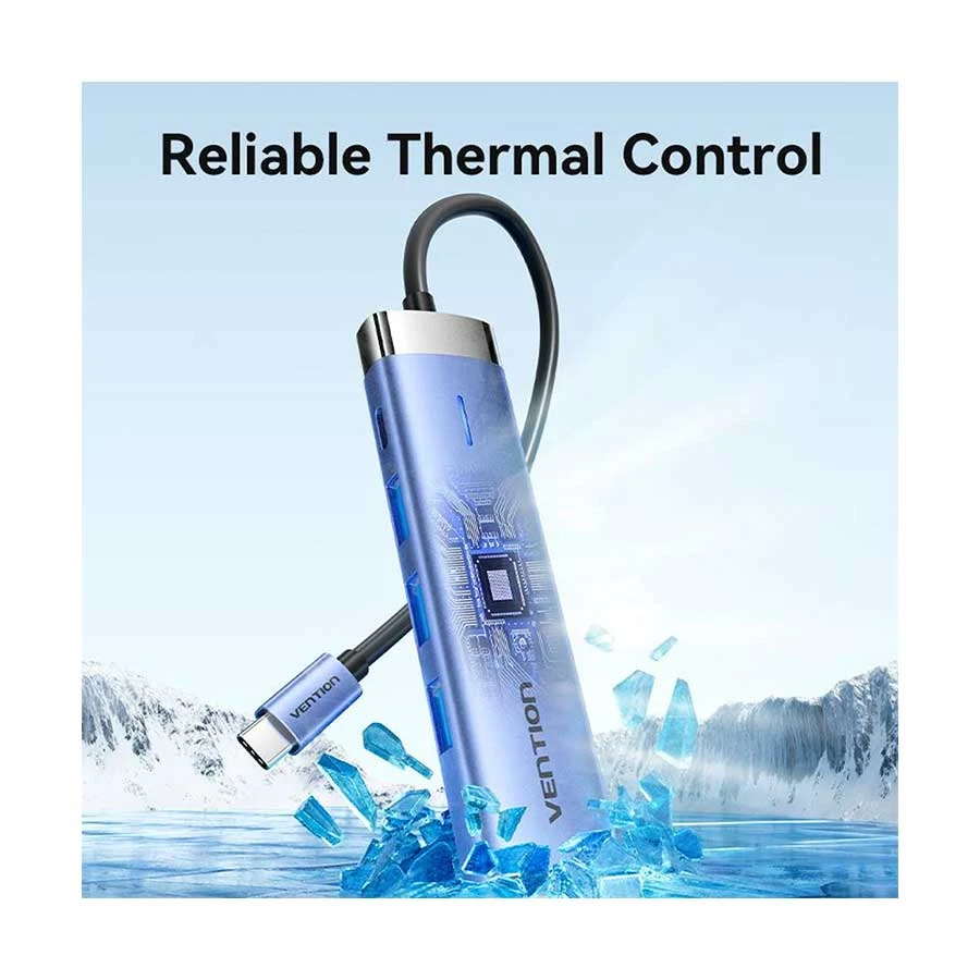 Vention TGESB Type-C Male to Tri USB, & HDMI Female Cable / Converter / HUB Best Price