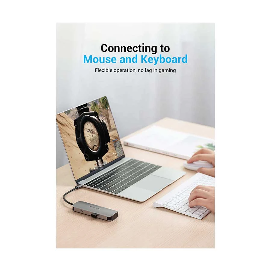 Vention TNAHB USB Type-C Male to Micro USB & Quad USB Female All Brands Price in BD