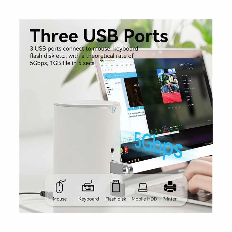 Vention TPHWC-EU Type-C Male to Tri USB, Type-C, HDMI, VGA, TF, SD, LAN, 3.5mm, DC & PD Female All Brands specifications