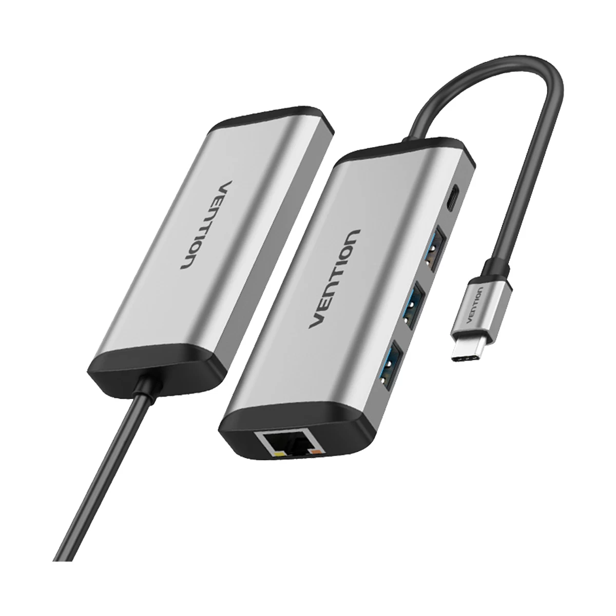Vention TGDHB Type-C Male to Tri USB, PD & LAN Converter Type-C Converter