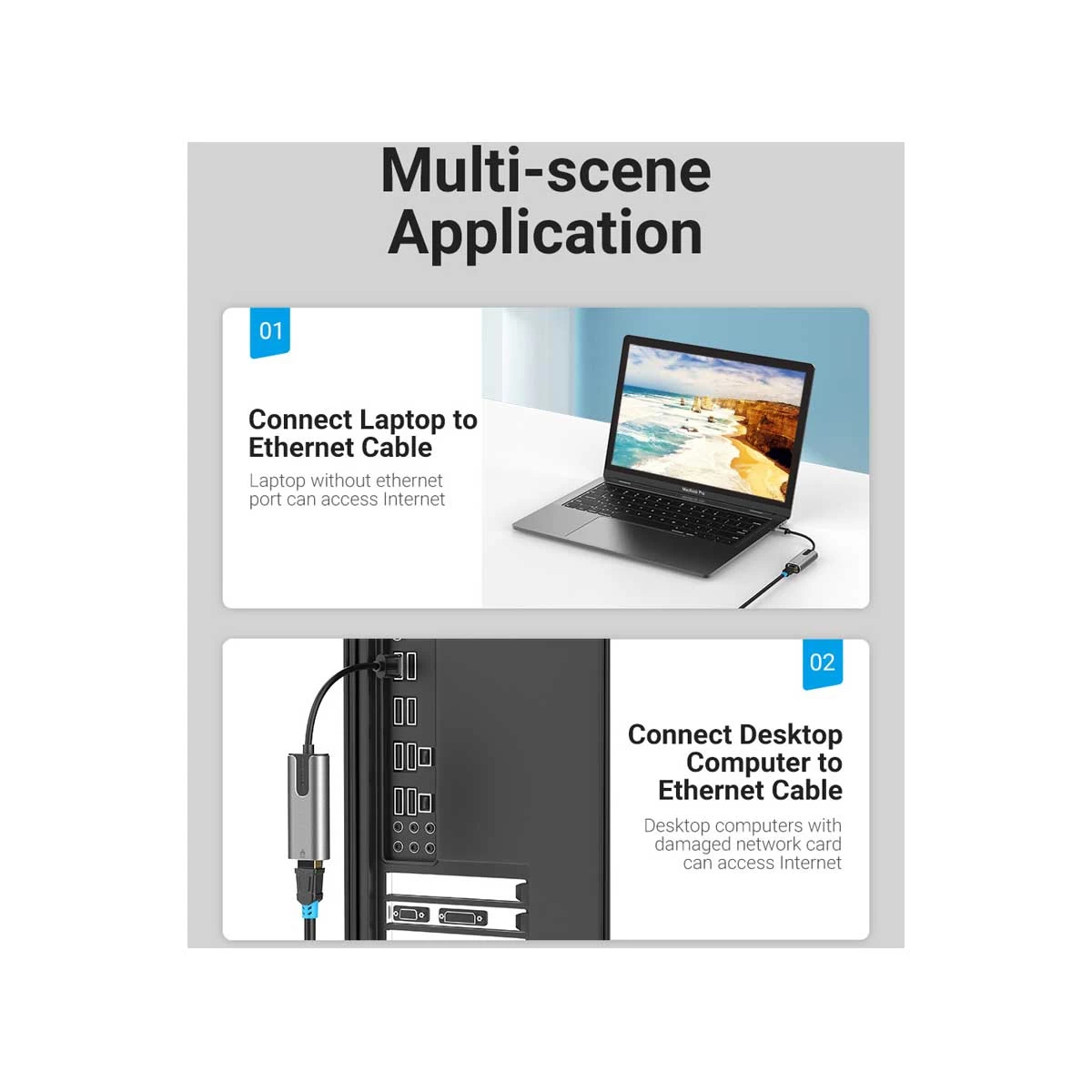 Vention CEWHB USB 3.0 to Gigabit Ethernet Adapter USB Converter Price in Bangladesh