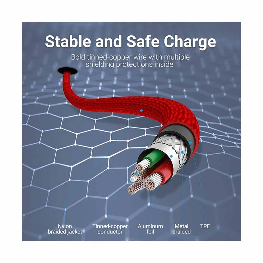 Vention LABRG USB 2.0 Male to Lightning USB Cable specifications