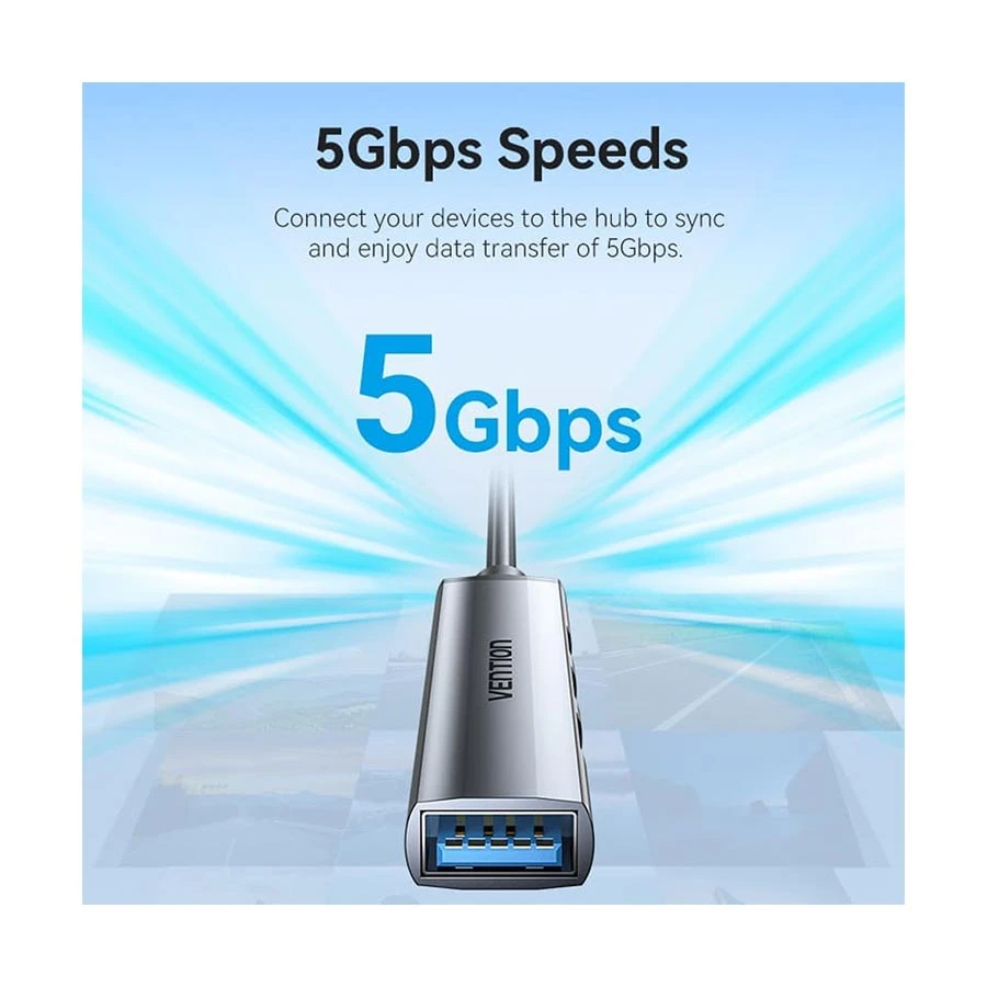 Vention CKOHB USB Male to Quad Female Cable / Converter / HUB specifications