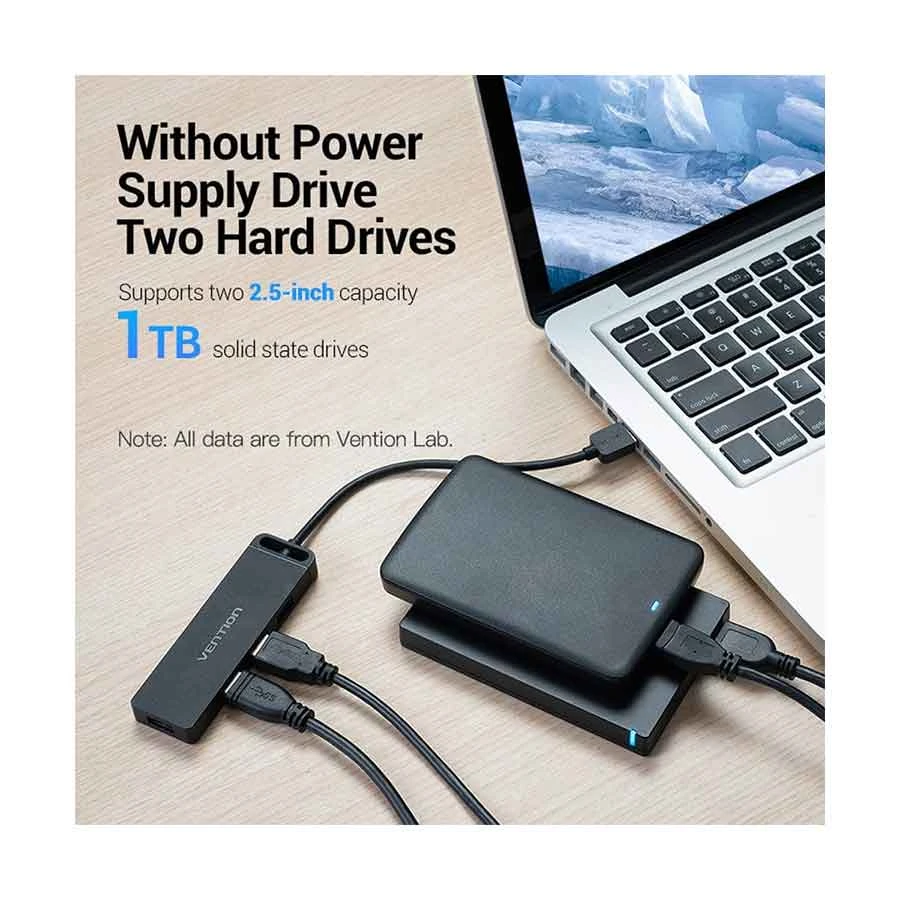 Vention CHMBB USB Male to Quad USB & Micro USB Female Cable / Converter / HUB