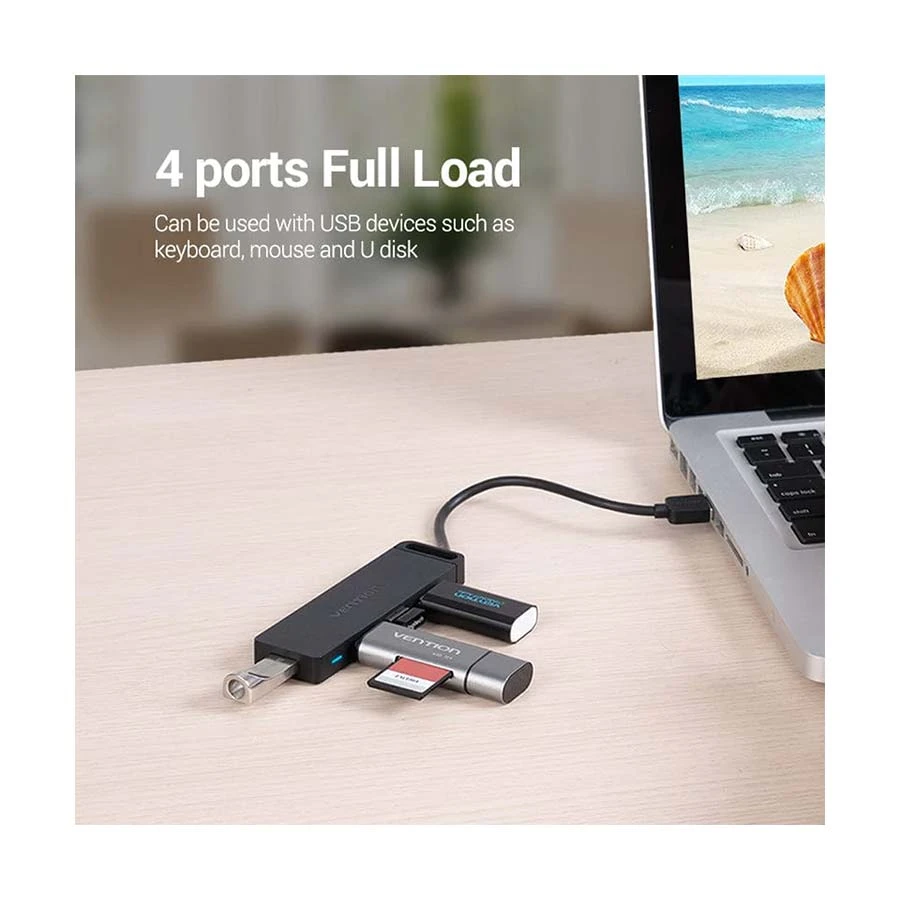 Vention CHMBB USB Male to Quad USB & Micro USB Female Cable / Converter / HUB Price in BD