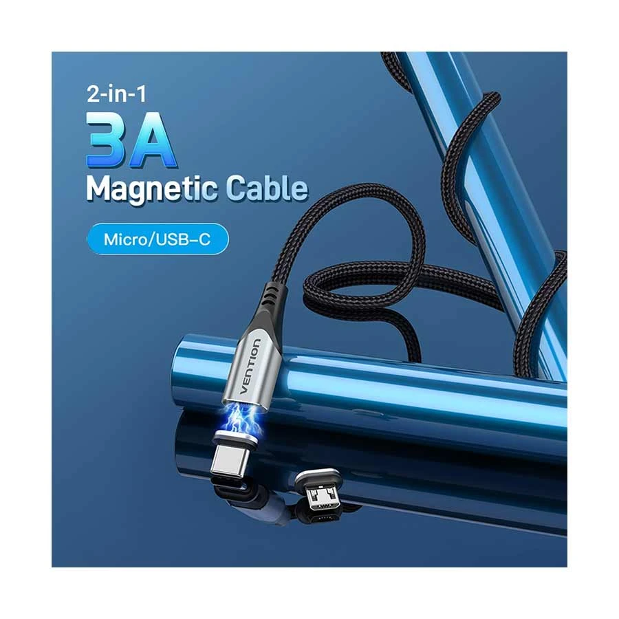 Vention CQMHG USB Male to Type-C & Micro USB Cable Best Price