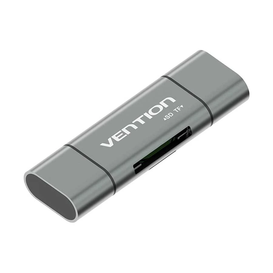 Vention VAB-S17-B USB Type-C, Micro & Male to SD/TF Card Reader