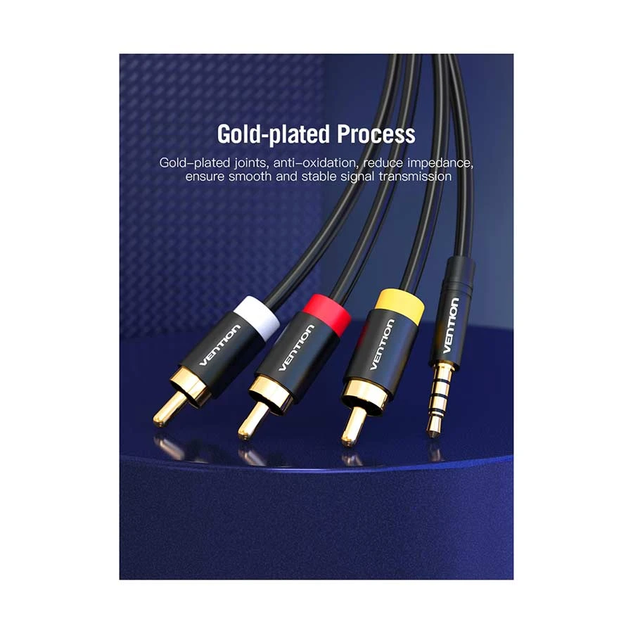 Vention VAB-R07-B200 3.5mm Male to 3 RCA Audio Cable Best Price