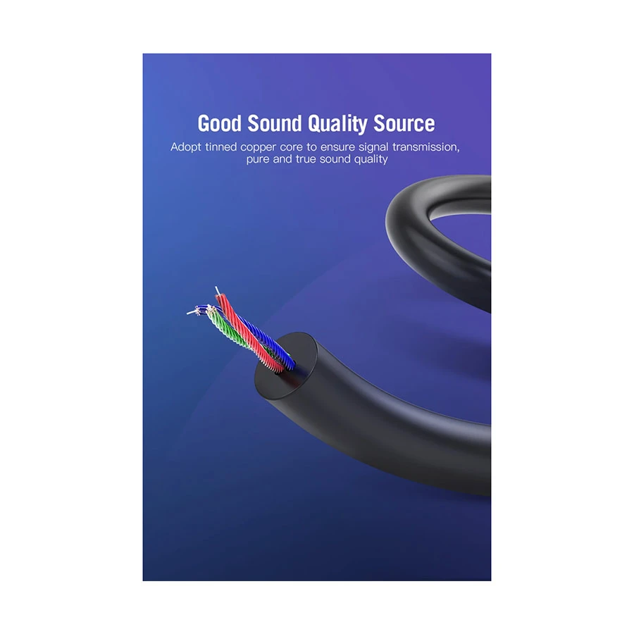 Vention VAB-R07-B200 3.5mm Male to 3 RCA Audio Cable features