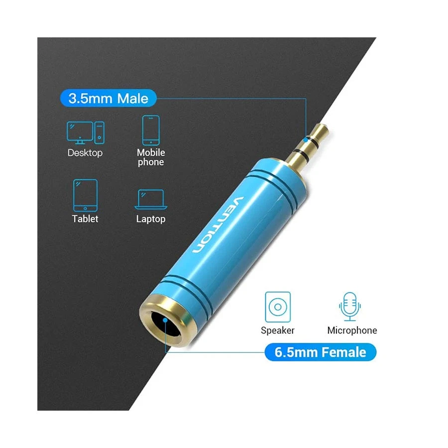 Vention VAB-S04-L 3.5mm Male to 6.5mm Female Audio Adapter Audio Converter Price in Bangladesh