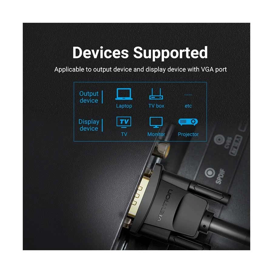 Vention DAEBL VGA Male to VGA Cable Price in Bangladesh