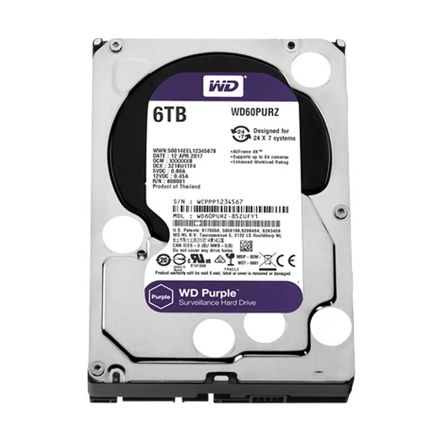 Western Digital Purple 6TB Internal HDD Price in Bangladesh