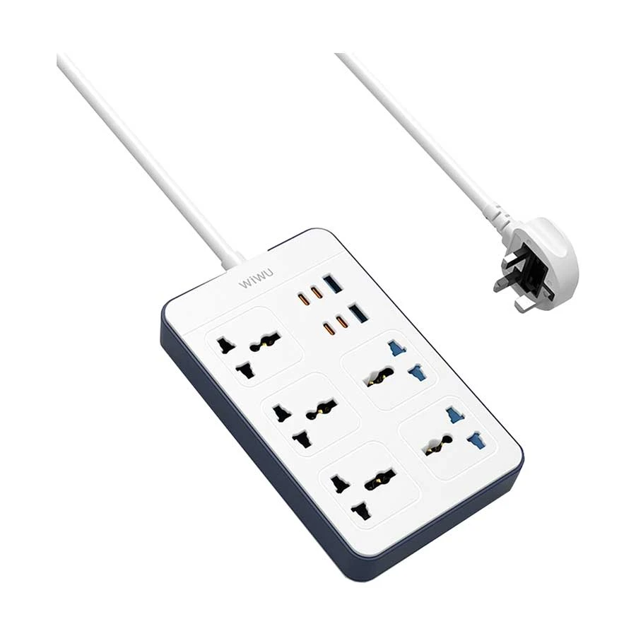 WiWU Wiwu 3 Pin 5 Port Power Strip Price in Bangladesh