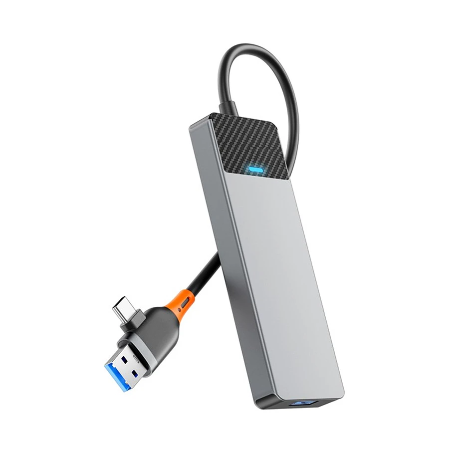 Wiwu Linker USB & Type-C Male to Tri Female Cable / Converter / HUB Price in Bangladesh