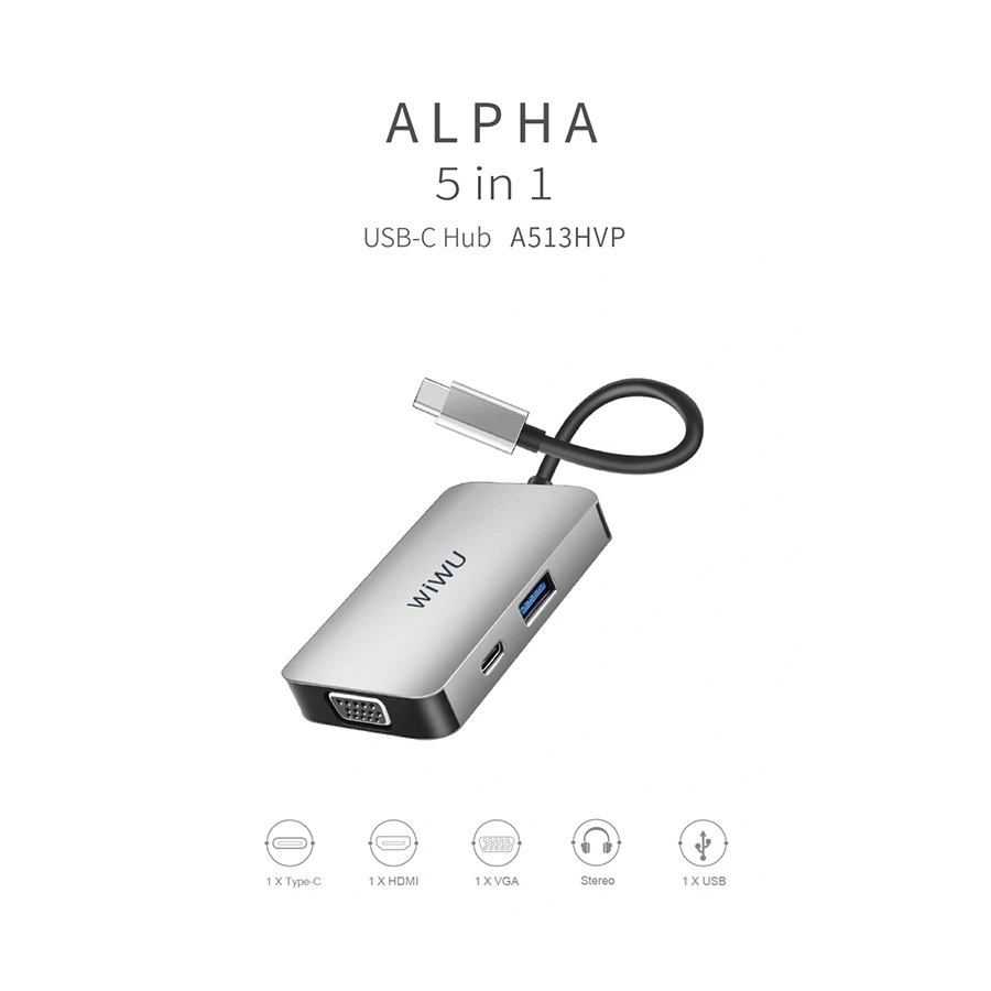 WiWU A513HVP Alpha Type-C Converter Price in BD