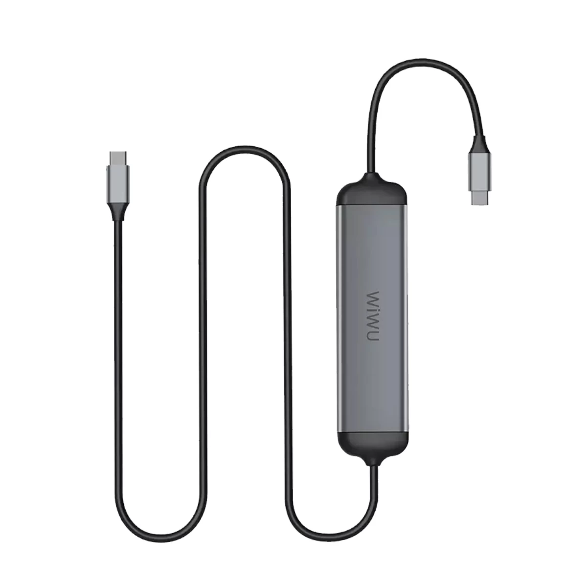 Wiwu WIWU Dual Type-C Male to HDMI, USB, SD, TF Female Type-C Converter Price in Bangladesh