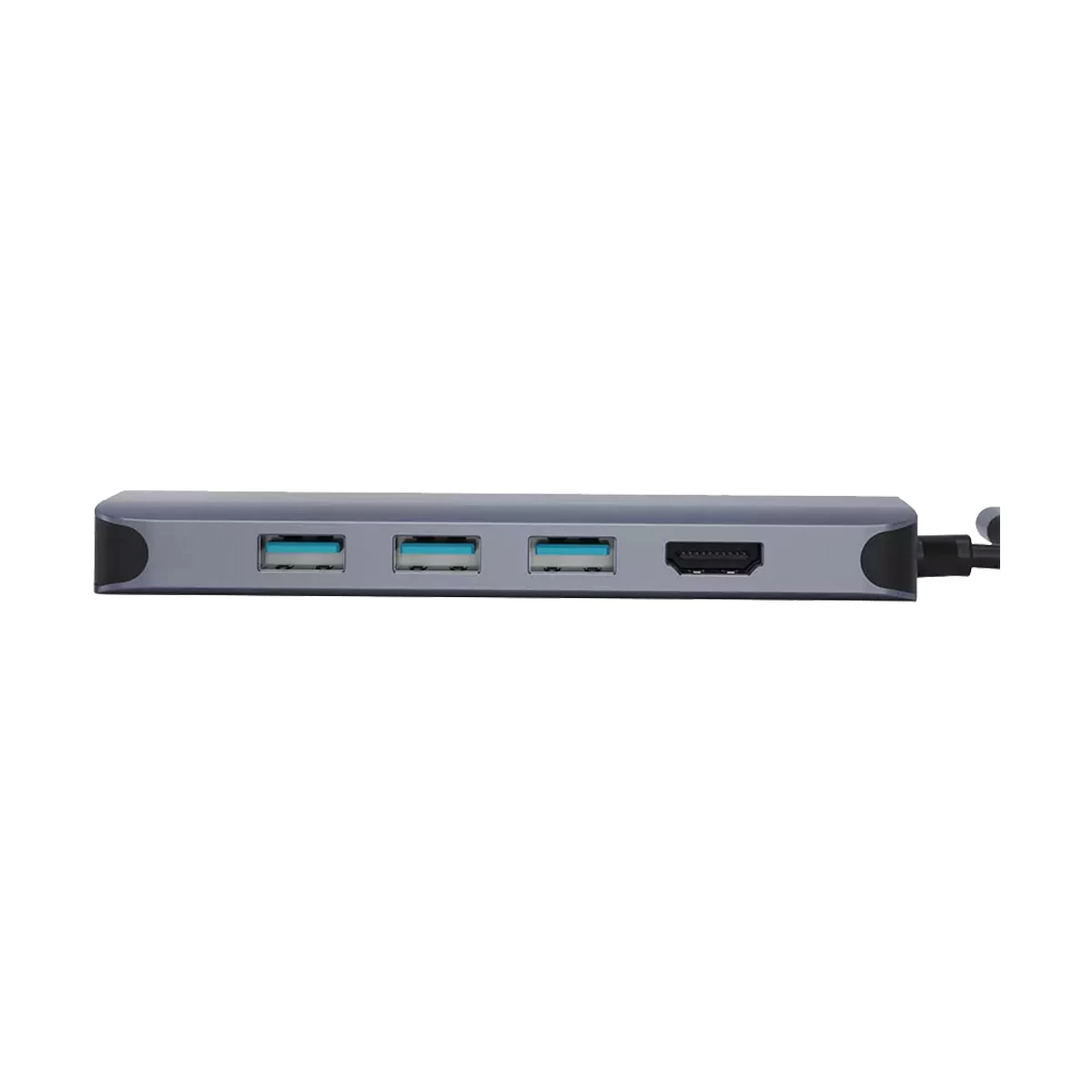 WiWU WIWU Type-C Male to HDMI Tri USB 3.0 2.0 SD TF LAN 3.5mm Audio Female Type-C Converter in BD