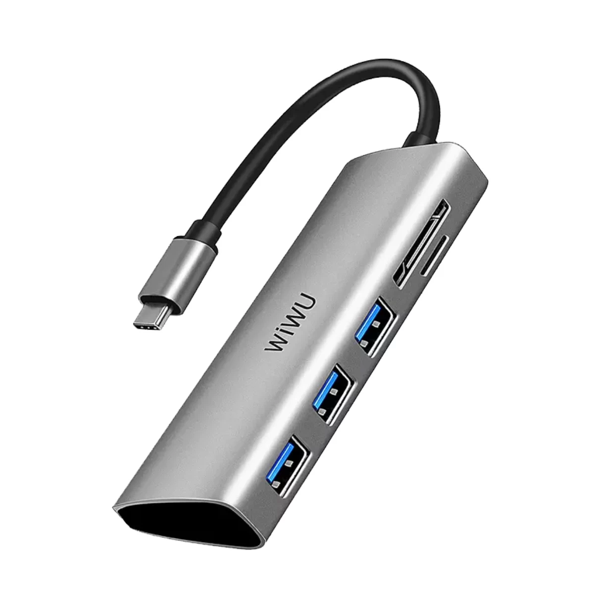 Wiwu WIWU Type-C Male to Tri USB, SD, TF Female Type-C Converter in BD