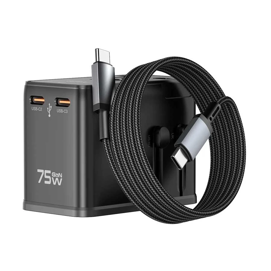 WiWU Wiwu Universal Plug 75W Wall Charger in BD