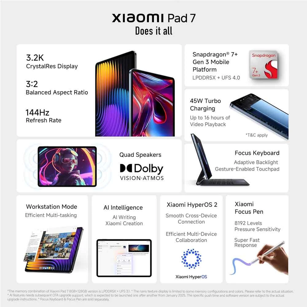 Xiaomi Pad 7 Regular Tablet in BD