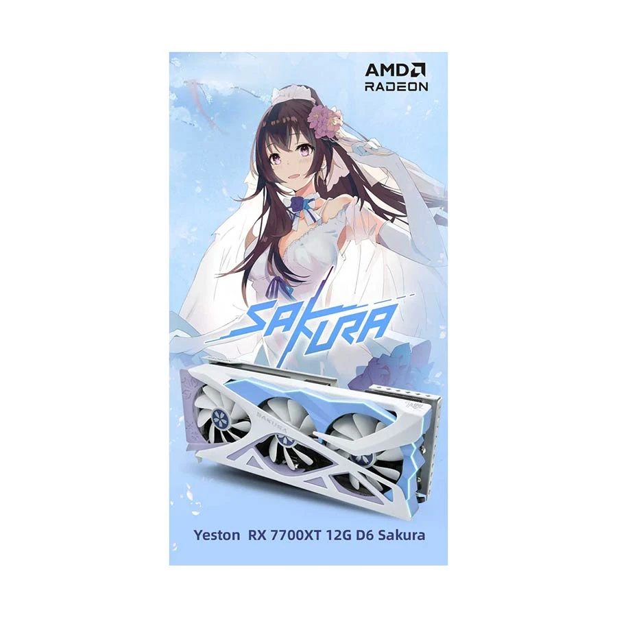 Yeston Sakura AMD Radeon RX 7700 XT 12G D6 5nm Graphics Card Price in Bangladesh