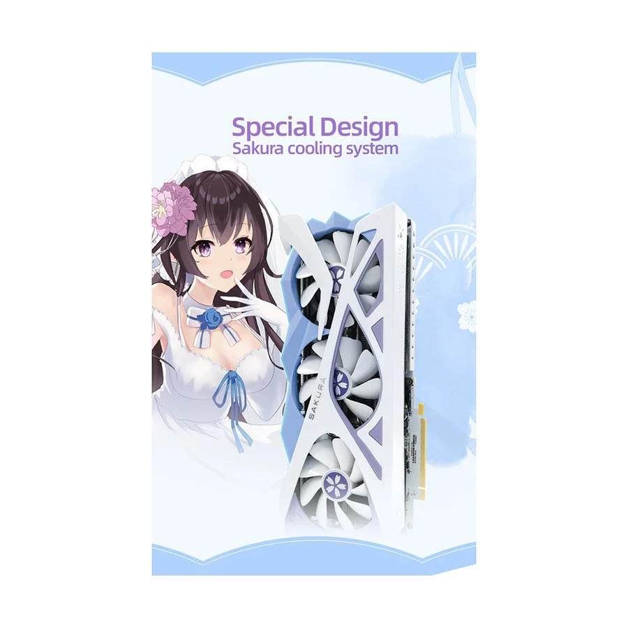 Yeston Sakura GeForce RTX 4070 12G OC Super 8nm 12GB Graphics Card specifications