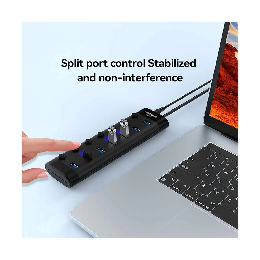 Yuanxin X-80907 USB Male to Multi USB Female Cable / Converter / HUB Price in BD