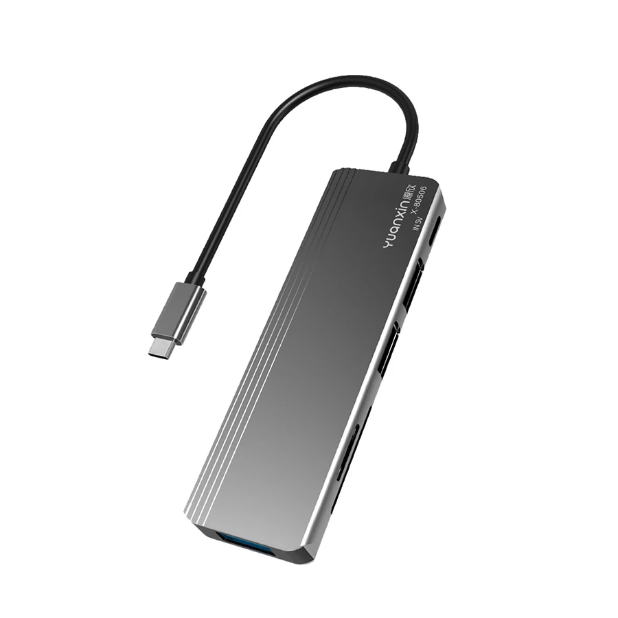 Yuanxin X-80506 Type-C Male to Tri USB, Type-C, SD & TF Female Type-C Converter Price in Bangladesh