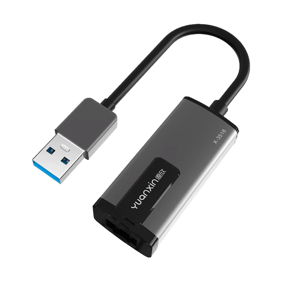Yuanxin X-3518 USB Male to Lan Female USB Converter