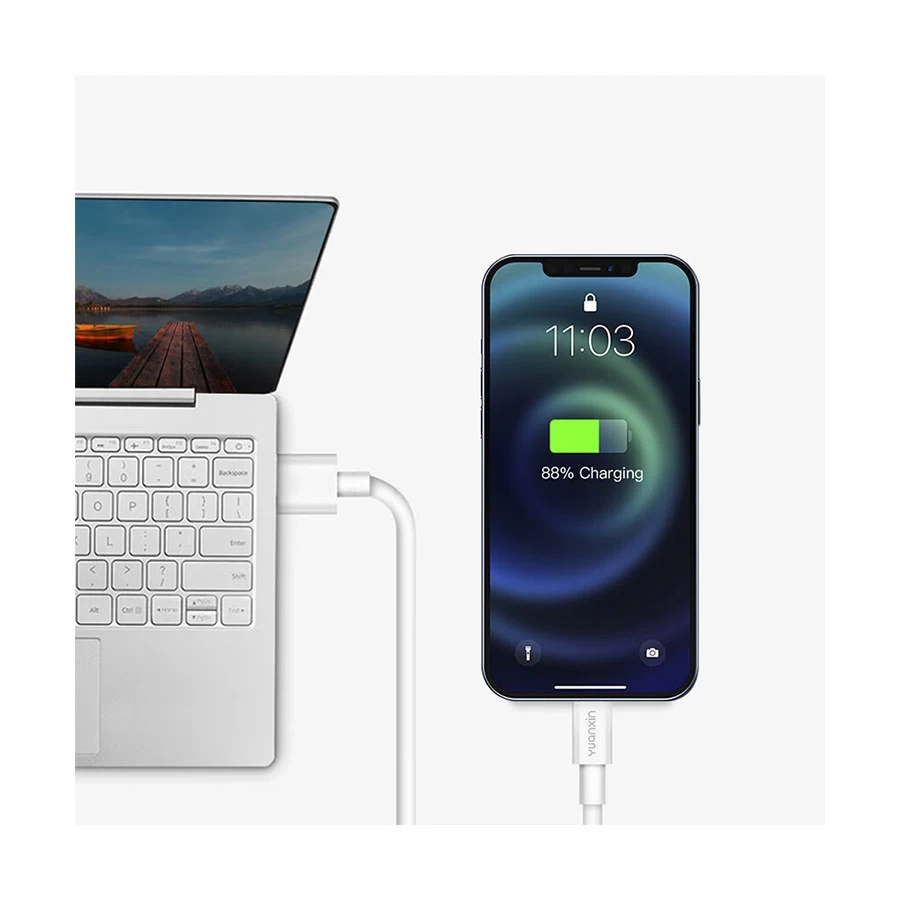 Yuanxin X-KC802 USB Male to Lightning Male Cable / Converter / HUB