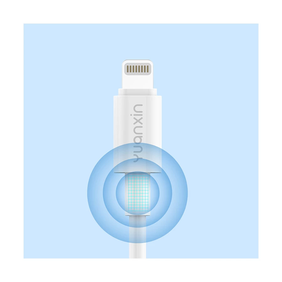 Yuanxin X-KC802 USB Male to Lightning Male Cable / Converter / HUB Price in BD