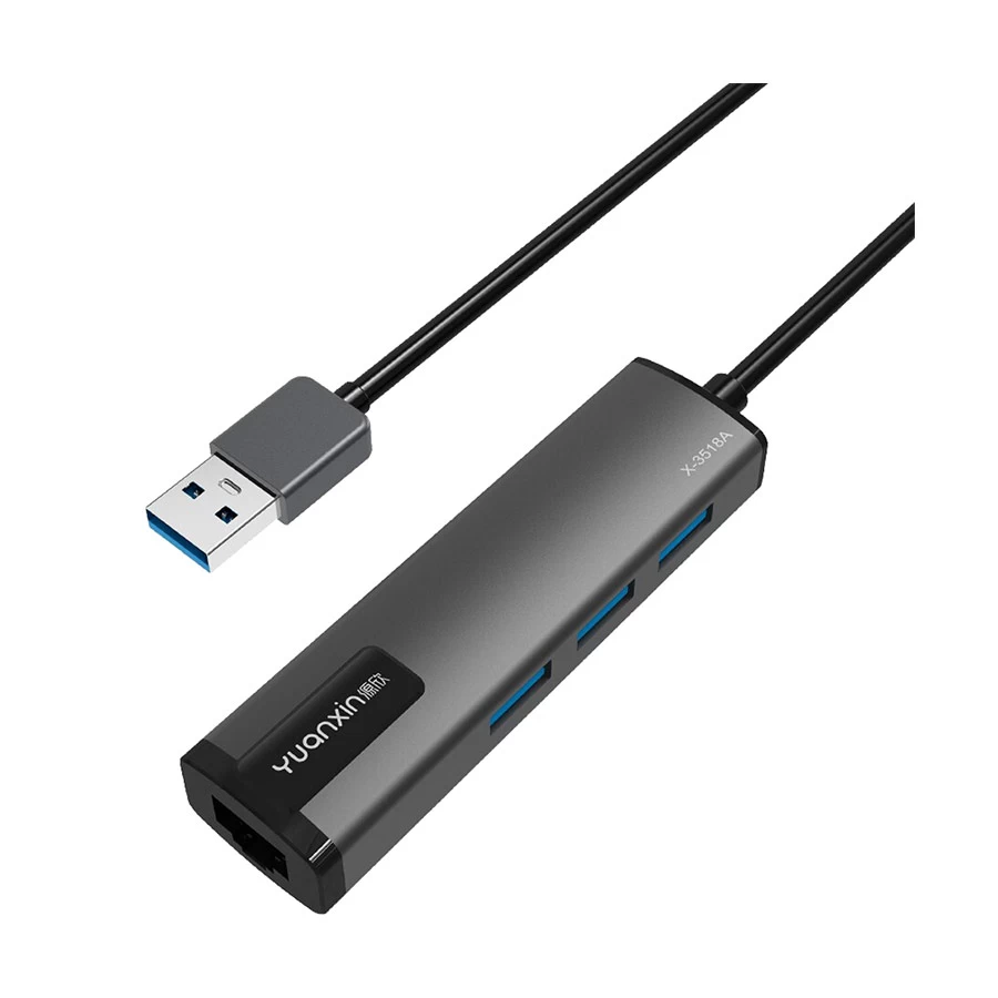 Yuanxin X-3518A USB Male to Tri & LAN USB Converter Price in Bangladesh