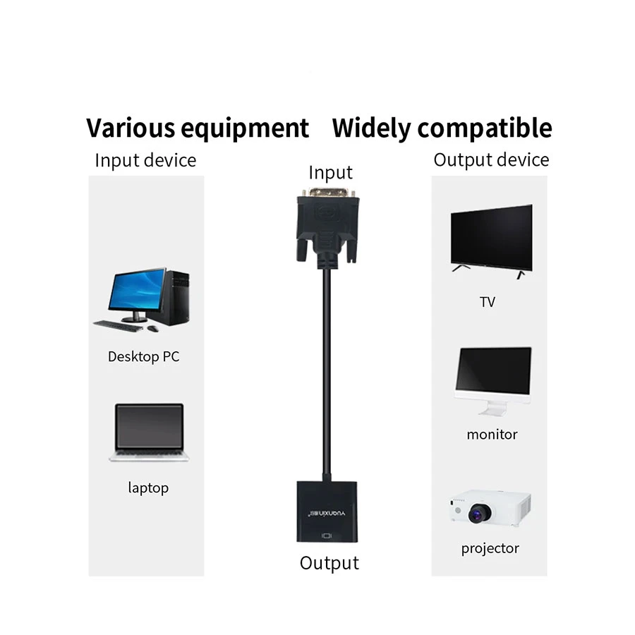 Yuanxin X-3220 DVI Male to VGA Female DVI Converter Price in Bangladesh