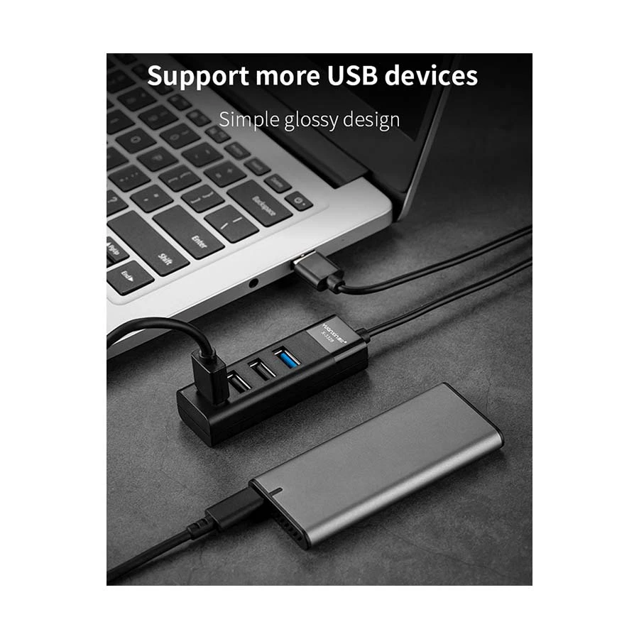 Yuanxin X-3328L USB Male to Tri 2.0 & 3.0 Female Cable / Converter / HUB Best Price
