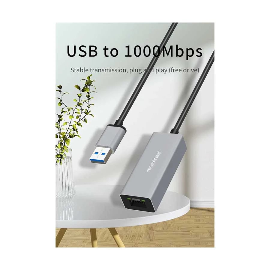Yuanxin X-3562 USB Male to LAN Female Cable / Converter / HUB Price in Bangladesh