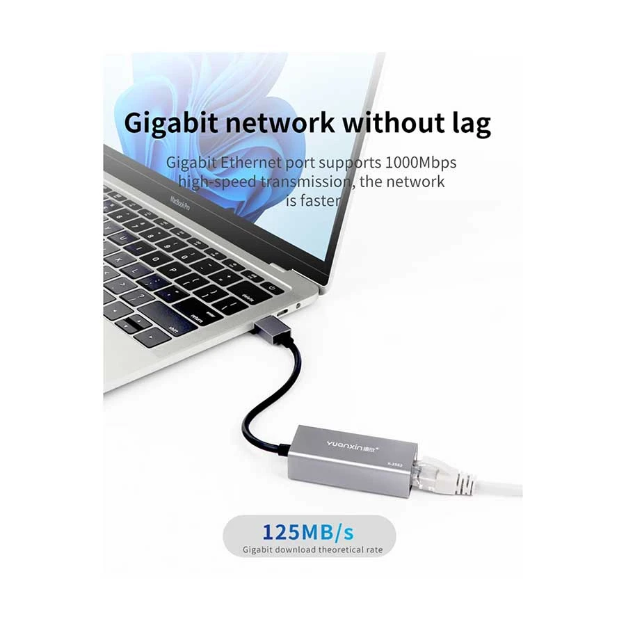 Yuanxin X-3562 USB Male to LAN Female Cable / Converter / HUB in BD