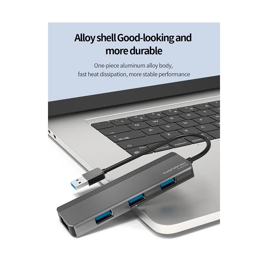 Yuanxin X-80503 USB Male to Quad Female Cable / Converter / HUB in BD