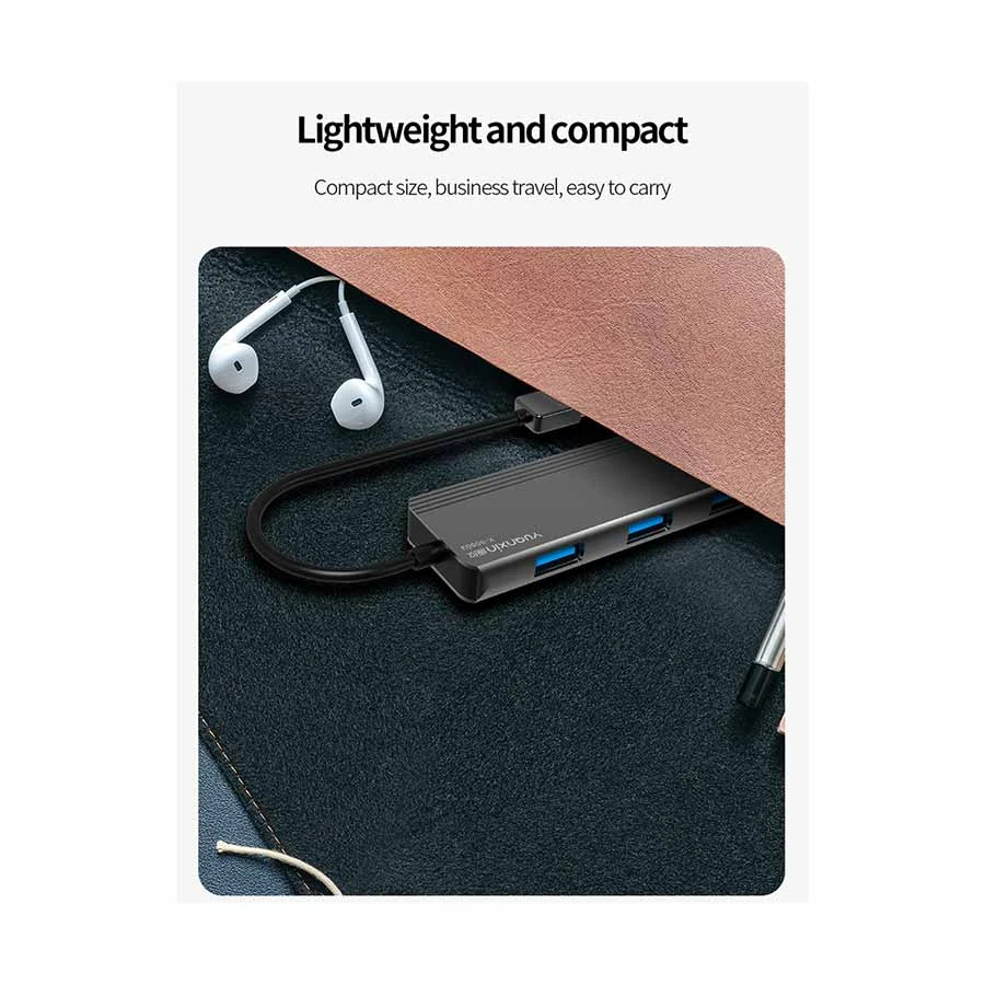 Yuanxin X-80503 USB Male to Quad USB Female Cable / Converter / HUB Price in BD