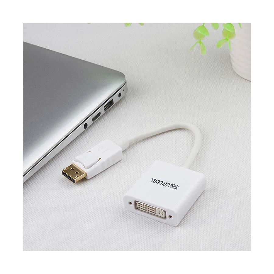 Yuanxin YDP-015 DisplayPort Male to DVI Female Display Port Converter in BD