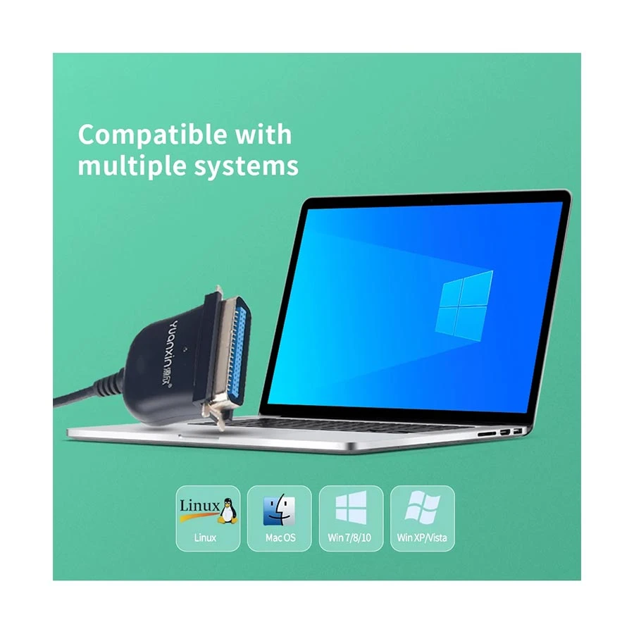 Yuanxin YXB-13 USB Male To Parallel Female Cable / Converter / HUB in BD