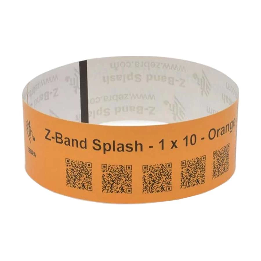 Zebra 1 x 10inch Z-Band Splash Wristband Ribbon