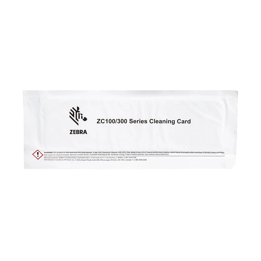 Zebra Cleaning Card Kit Accessories