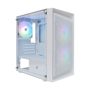 1st Player BS-2 Mid Tower White (Tempered Glass) Micro-ATX Gaming Desktop Case