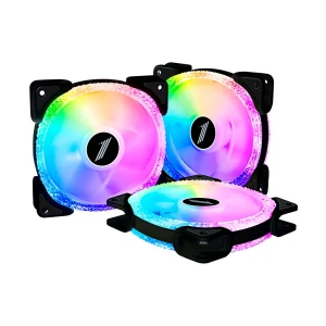 1st Player M1-D ARGB 120mm (3xFAN) Black Casing Cooling Fan with Controller & HUB