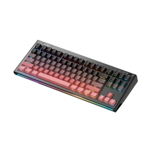 1st Player NEO87 Tri Mode RGB Hot Swap (Cranberry Switch) Rose NEBULA (Black) Mechanical Gaming Keyboard