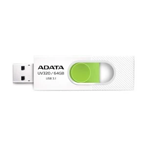 A Data UV320 64GB USB 3.1 White-Green Pen Drive